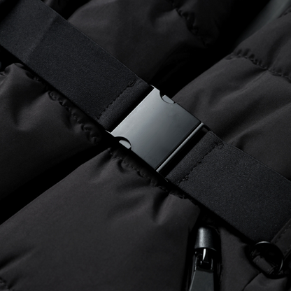 Women's Puffer Jacket | Belted Waist & Warm