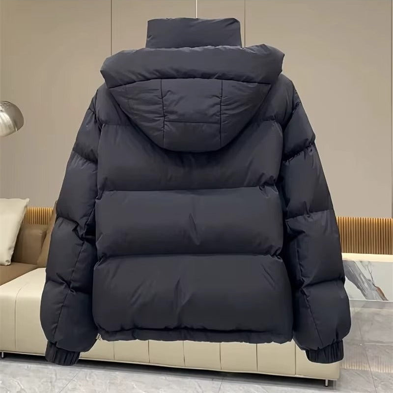 Women's Puffer Jacket | High Neck & Hooded Design