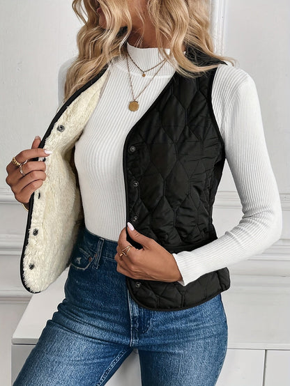 Women's Quilted Gilet | Reversible & Plush Lined