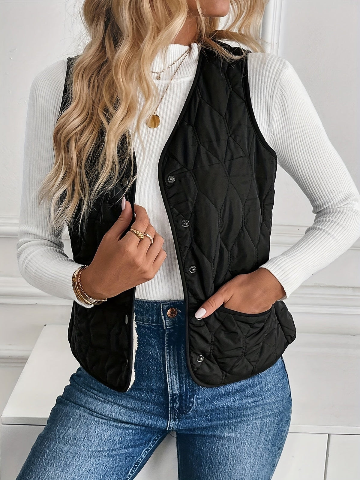 Women's Quilted Gilet | Reversible & Plush Lined