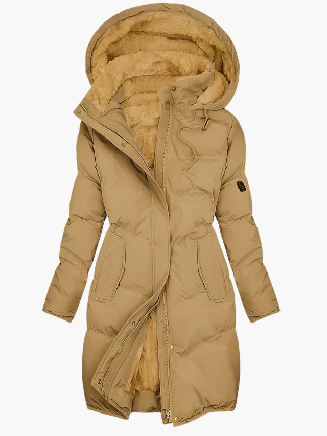 Women's Quilted Hooded Coat | Warm & Windproof