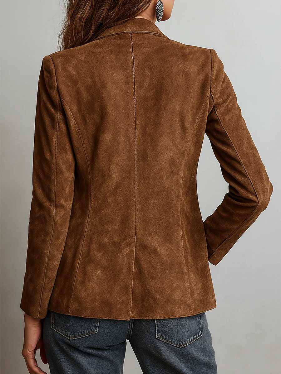 Women's Retro Jacket | Contrast Stitch Detailing