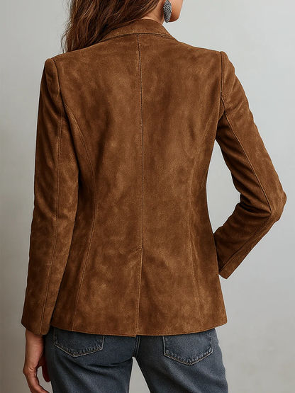 Women's Retro Jacket | Contrast Stitch Detailing