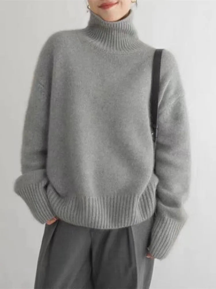 Women's Roll Neck Jumper | Soft-Touch Comfort