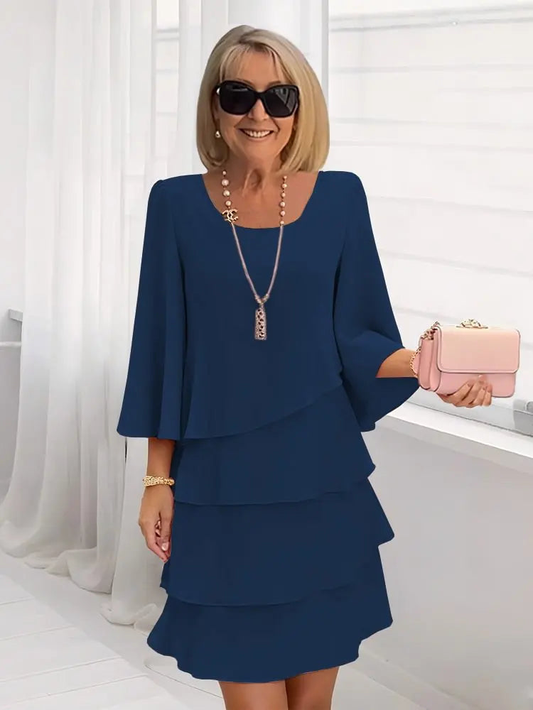Women's Ruffle Mini Dress | Layered Tiered Design