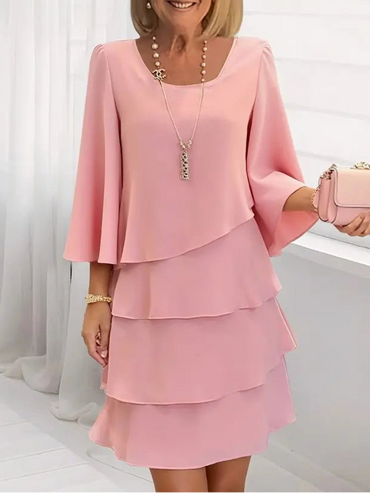 Women's Ruffle Mini Dress | Layered Tiered Design