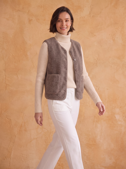 Women's Sherpa Gilet | Warm & Cosy Layering