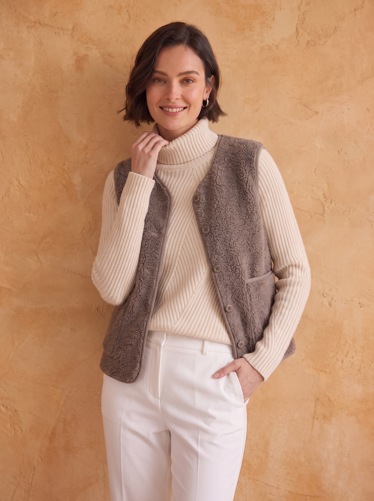 Women's Sherpa Gilet | Warm & Cosy Layering
