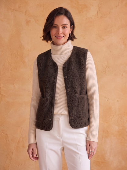 Women's Sherpa Gilet | Warm & Cosy Layering