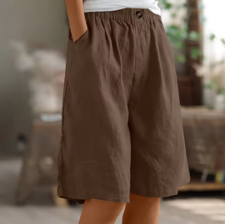 Women's Shorts | Elastic Waist & Loose Fit