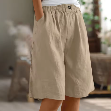 Women's Shorts | Elastic Waist & Loose Fit