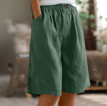 Women's Shorts | Elastic Waist & Loose Fit