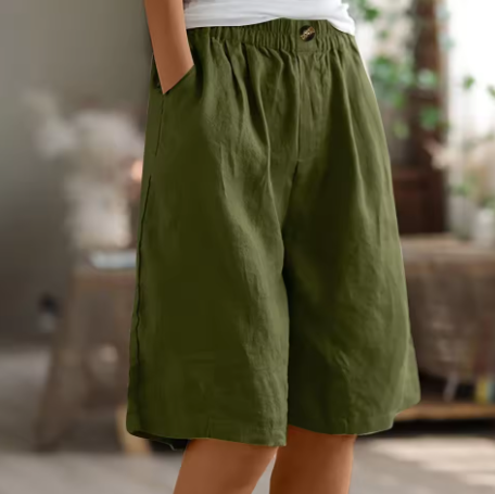 Women's Shorts | Elastic Waist & Loose Fit