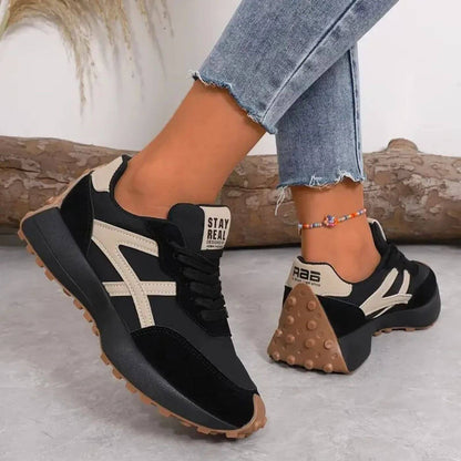 Women's Sneakers | Contrast Side Panels, Chunky Lug Sole