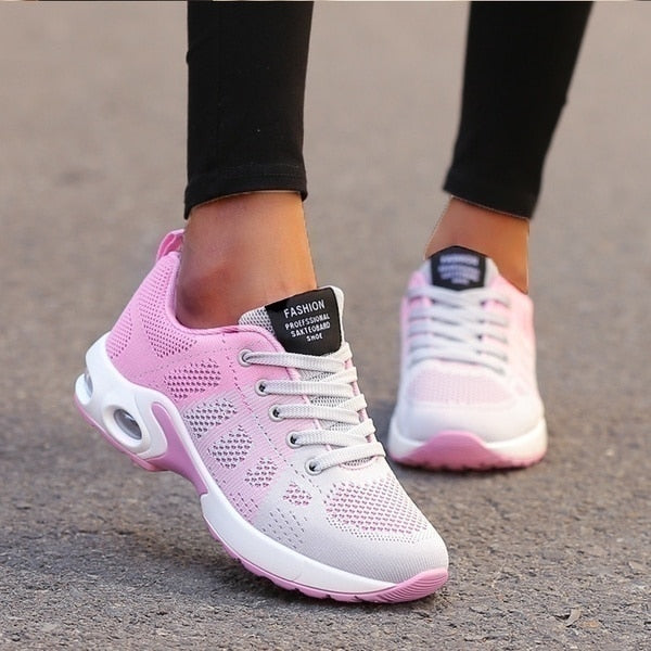 Women's Sneakers | Visible Air Unit, Perforated Lace Up Upper