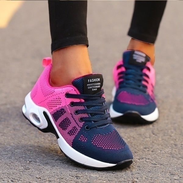 Women's Sneakers | Visible Air Unit, Perforated Lace Up Upper