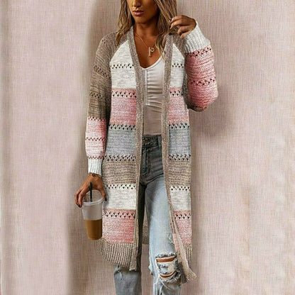 Women's Striped Cardigan | Relaxed Fit & Breathable