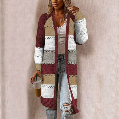 Women's Striped Cardigan | Relaxed Fit & Breathable