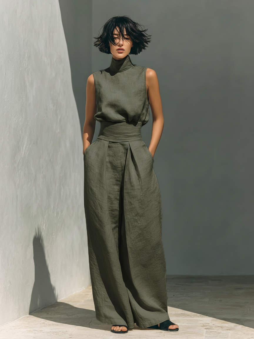 Women's Summer Jumpsuit | Wide Leg & Elegant Two-Piece Set