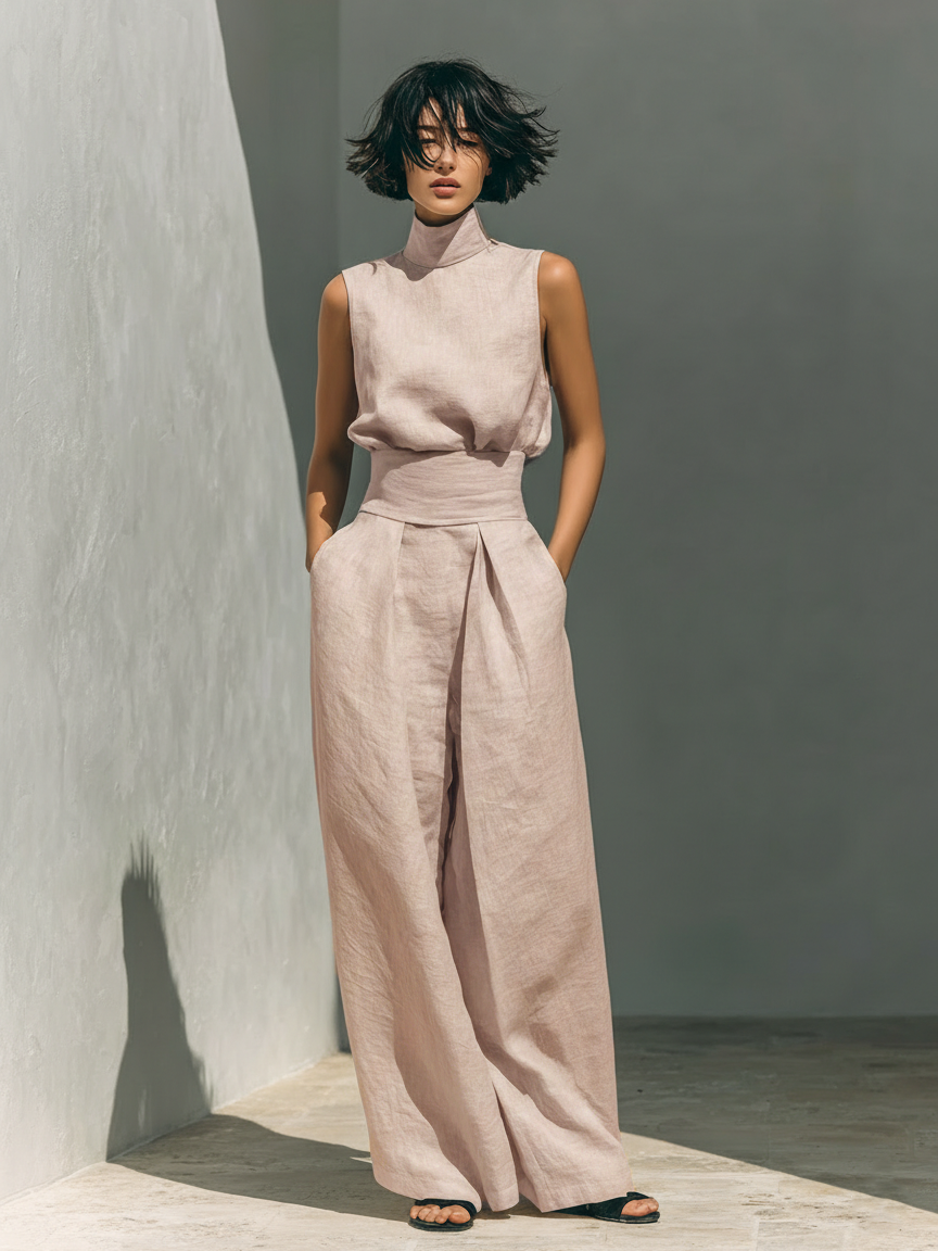 Women's Summer Jumpsuit | Wide Leg & Elegant Two-Piece Set