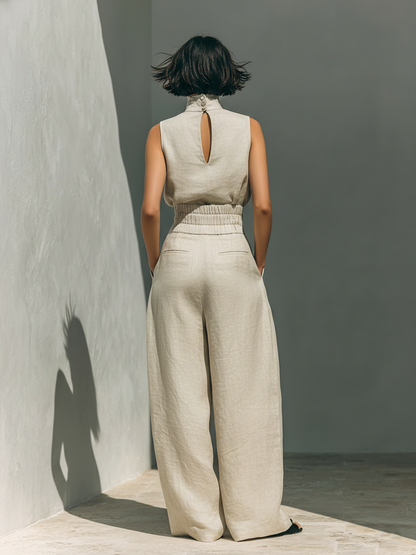 Women's Summer Jumpsuit | Wide Leg & Elegant Two-Piece Set