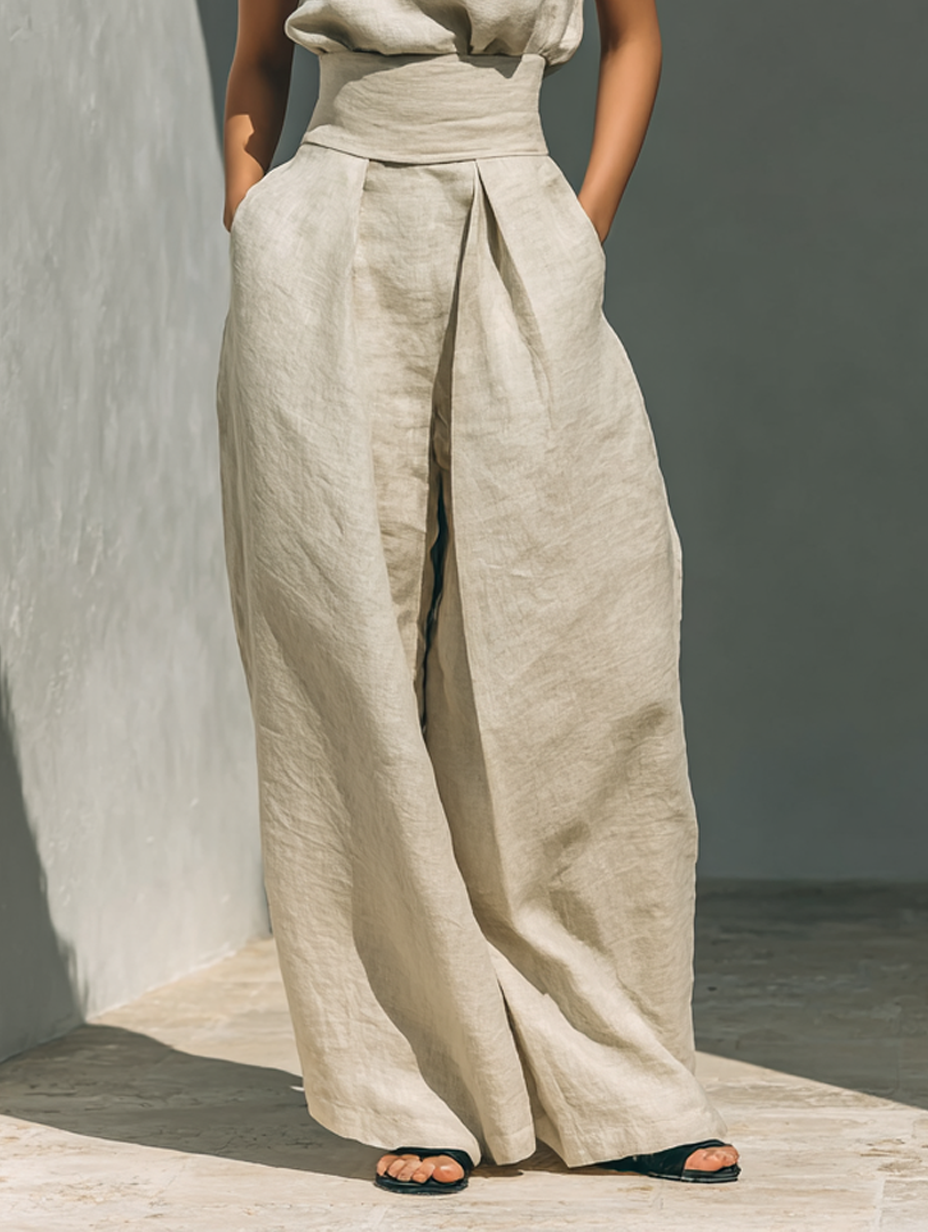 Women's Summer Jumpsuit | Wide Leg & Elegant Two-Piece Set