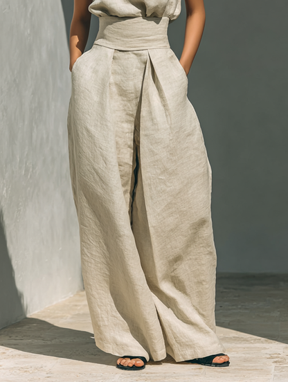 Women's Summer Jumpsuit | Wide Leg & Elegant Two-Piece Set