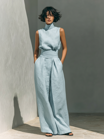 Women's Summer Jumpsuit | Wide Leg & Elegant Two-Piece Set