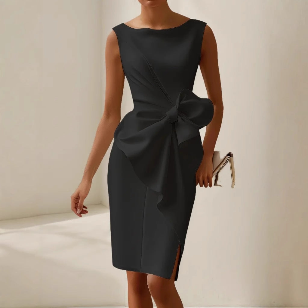 Women's Summer Midi Dress | Bow Detail Design