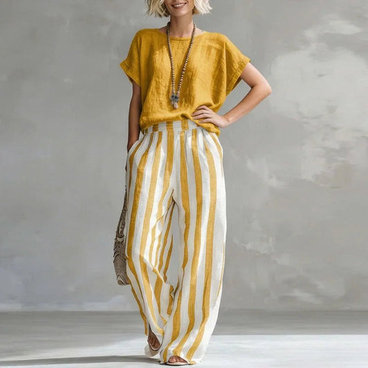 Jacika | Relaxed Linen Two-Piece Set 0