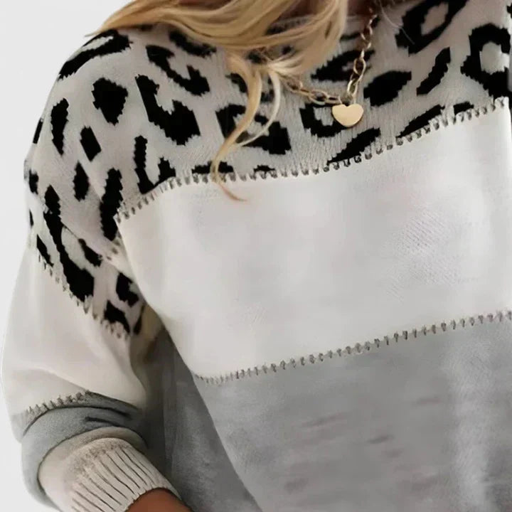 Women's Sweater | Leopard Print Design