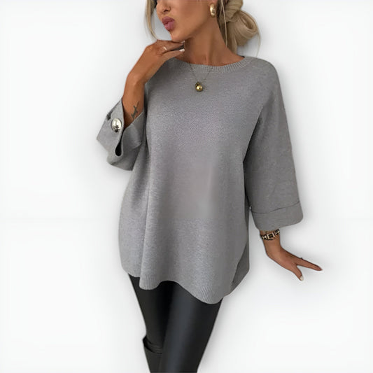 Women's Sweater | Oversized Fit, Three-Quarter Sleeve