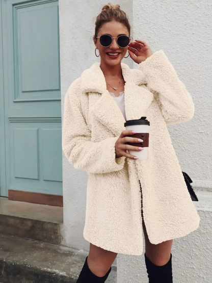 Women's Teddy Coat | Short Fit & Cosy Warmth