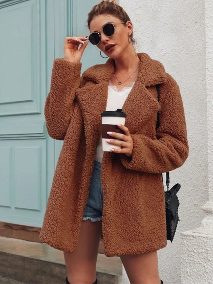 Women's Teddy Coat | Short Fit & Cosy Warmth