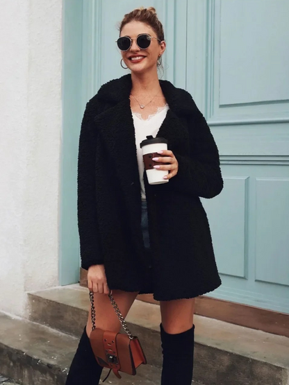 Women's Teddy Coat | Short Fit & Cosy Warmth