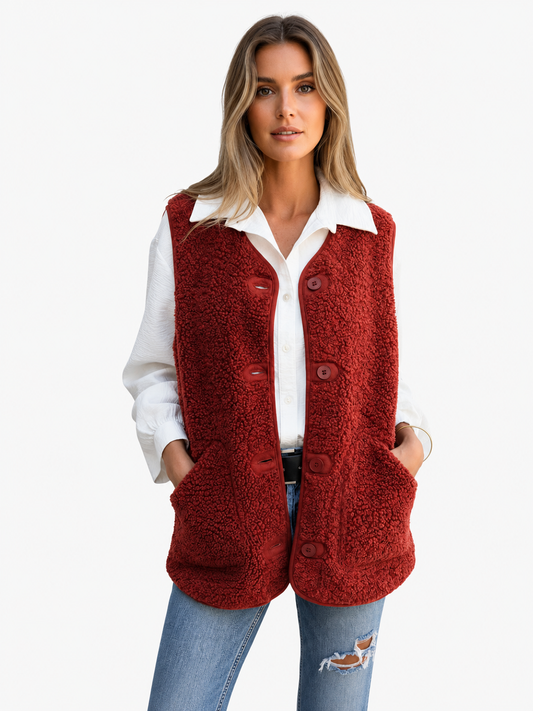 Women's Teddy Gilet | Warm & Cosy