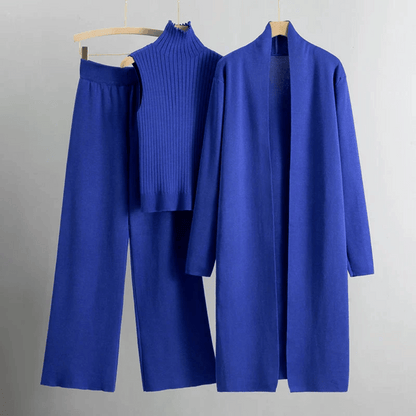 Chic Ribbed Knit Lounge Set for Relaxed Style