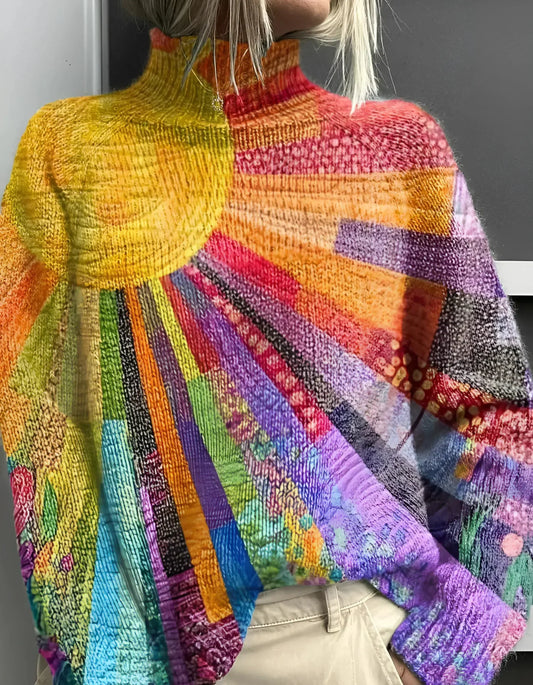 Women's Turtleneck Sweater | Colourful & Cosy Fit