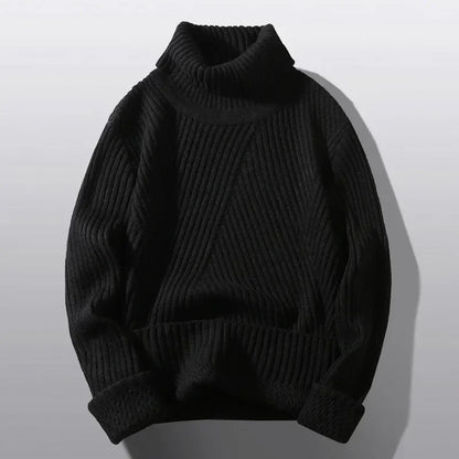 Women's Turtleneck Sweater | Ribbed Knit & Relaxed Fit