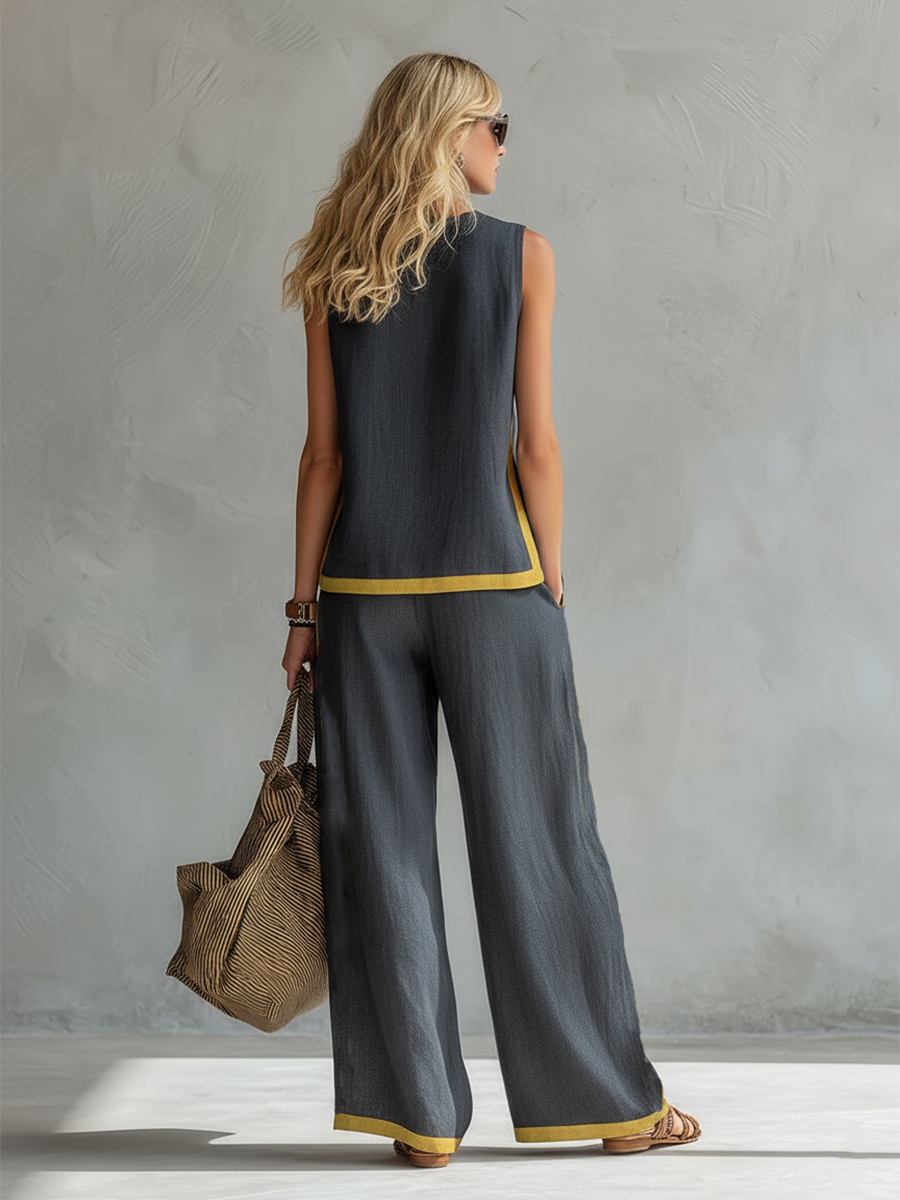 Maya | Contemporary Contrast Two-Piece Set 3
