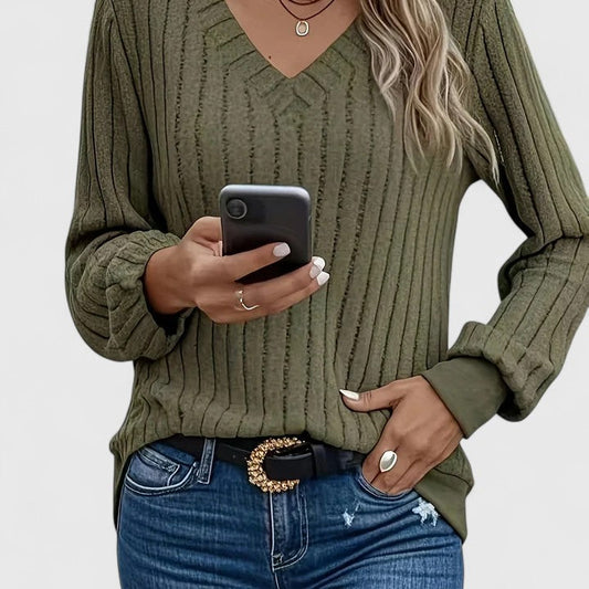 Women's V-Neck Sweater | Warm & Comfortable