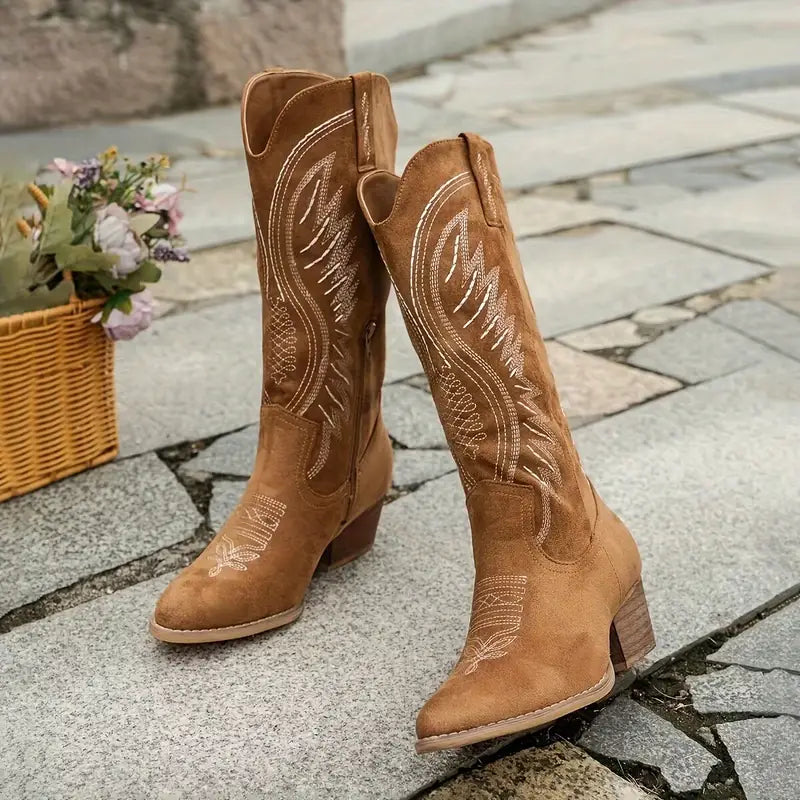 Women's Western Boots | Embroidered & Pointed Toe