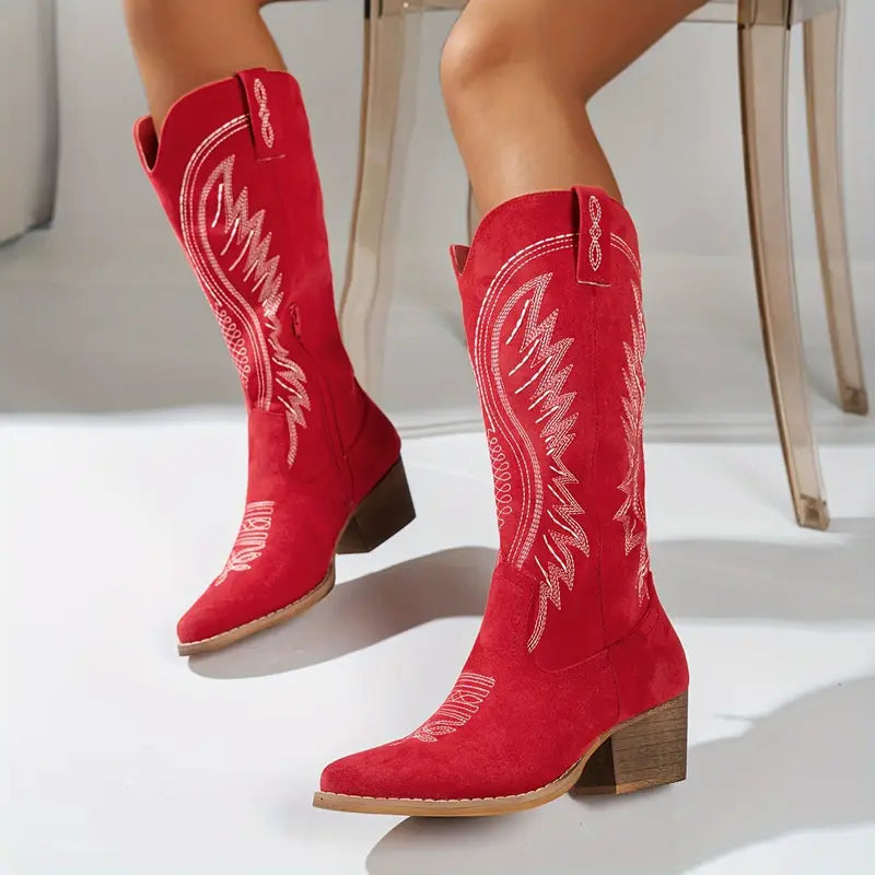 Women's Western Boots | Embroidered & Pointed Toe