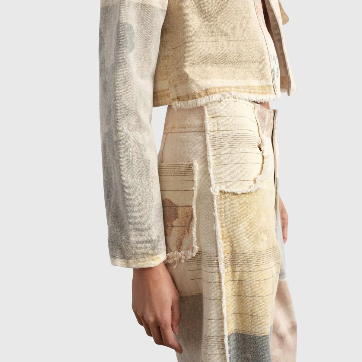 Women's Wide Leg Jeans | High Waist & Raw Hem Detail