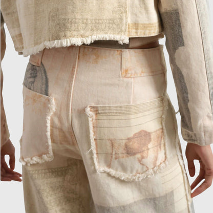 Women's Wide Leg Jeans | High Waist & Raw Hem Detail