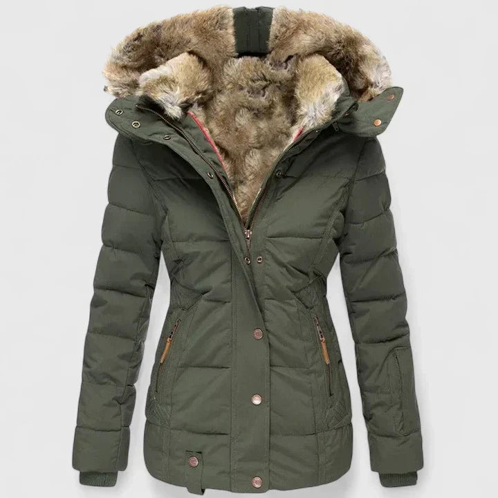 Women's Winter Coat | Adjustable Hood & Warm