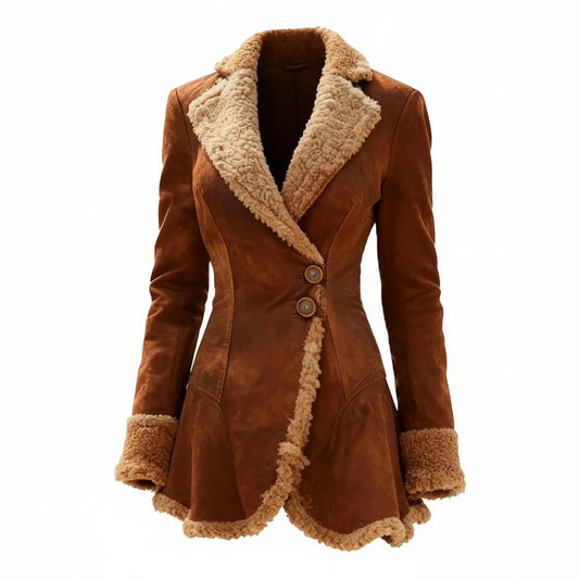 Women's Winter Coat | Fur Trim & Fitted Design
