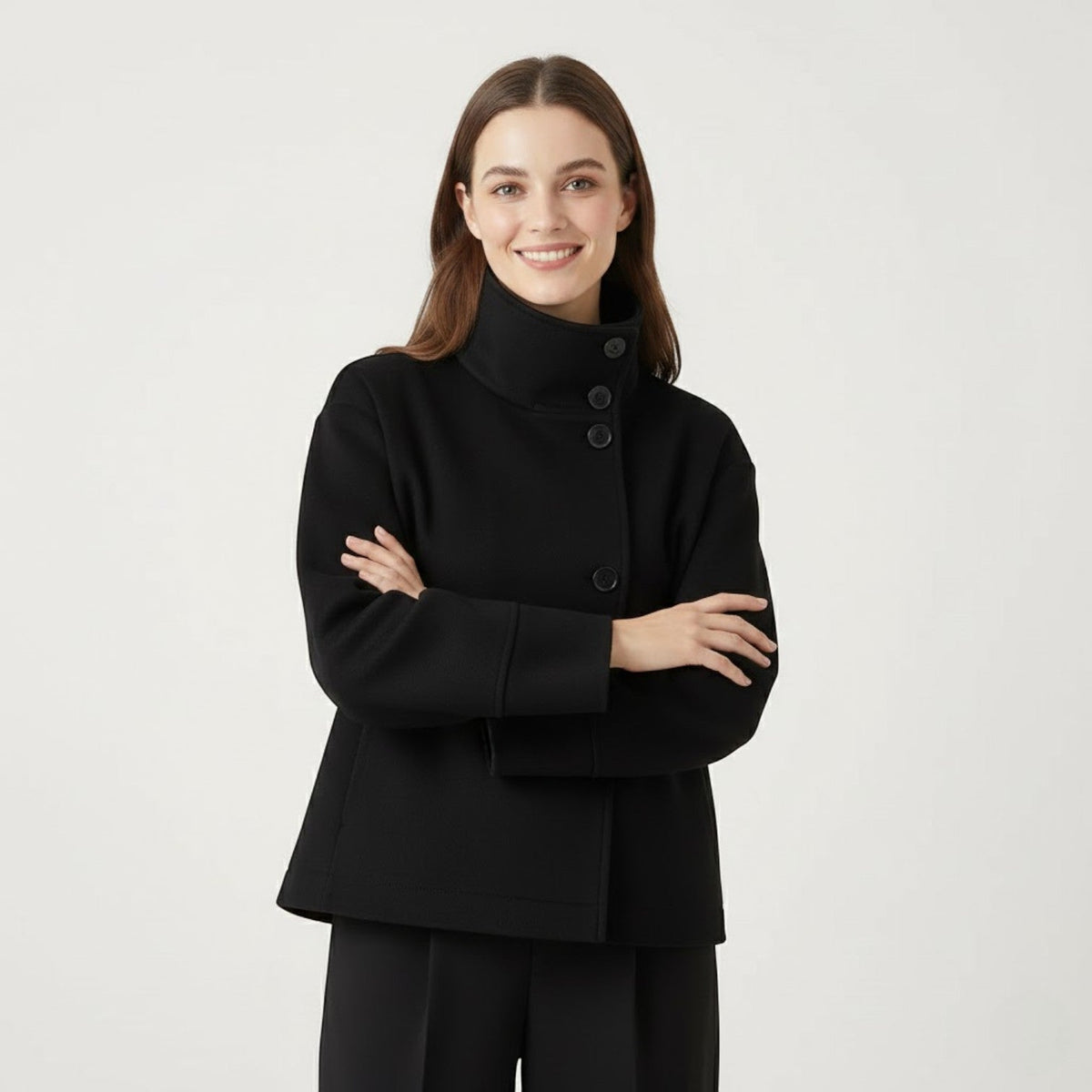 Women's Winter Coat | High Collar & Relaxed Fit