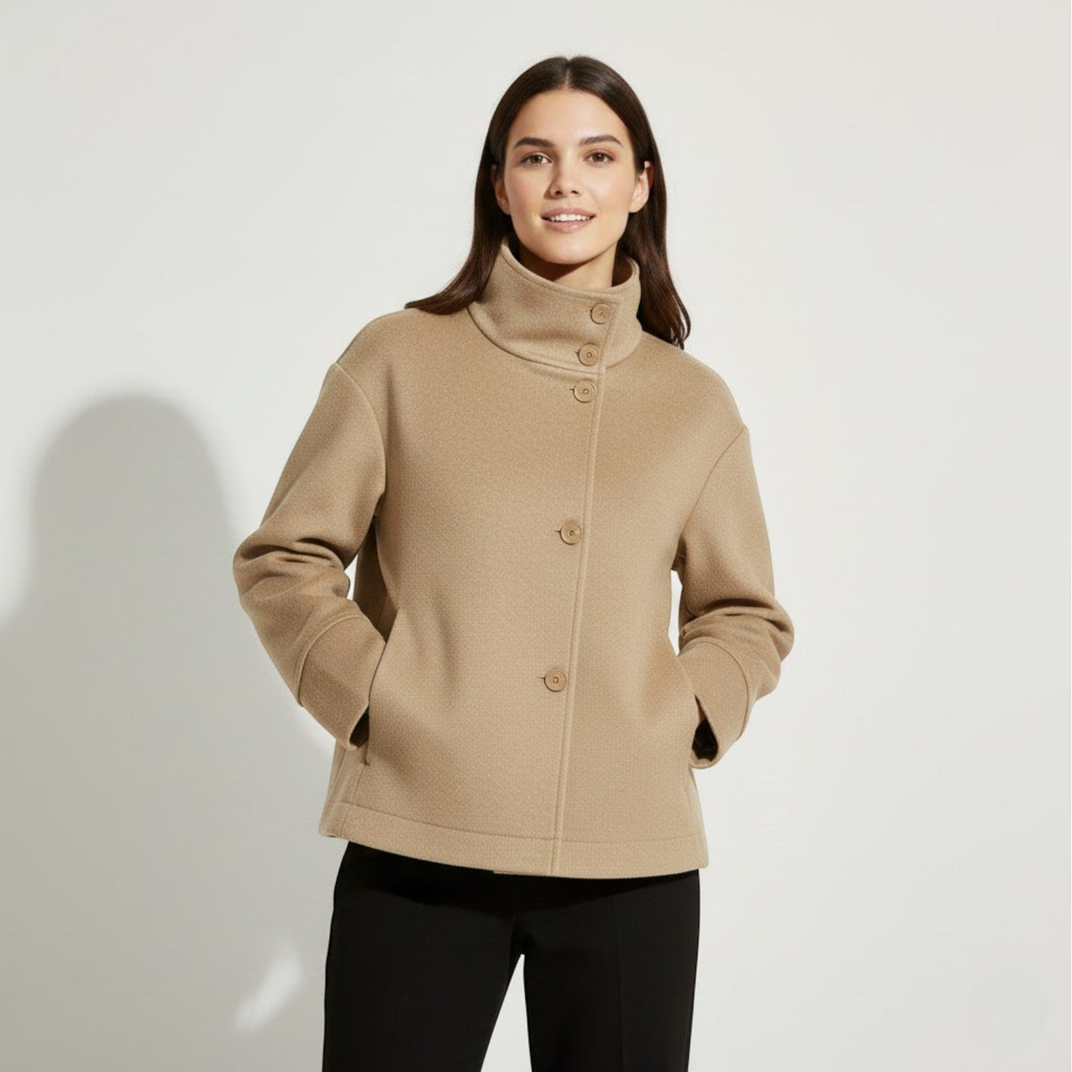 Women's Winter Coat | High Collar & Relaxed Fit