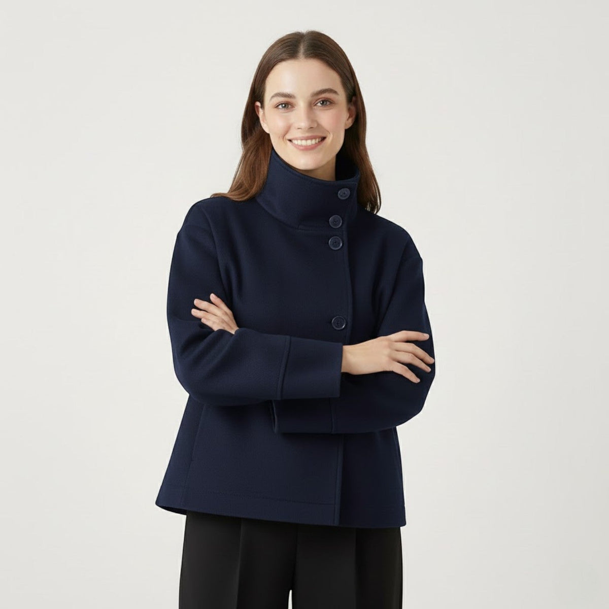 Women's Winter Coat | High Collar & Relaxed Fit